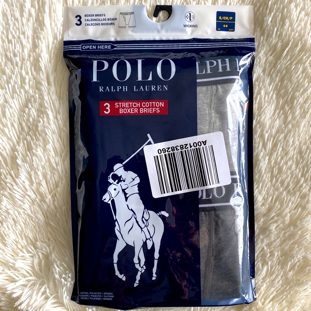 Polo Ralph Lauren boxer briefs x3 Small 6-8 kids